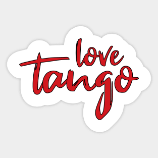 Love Tango Red by PK.digart Sticker